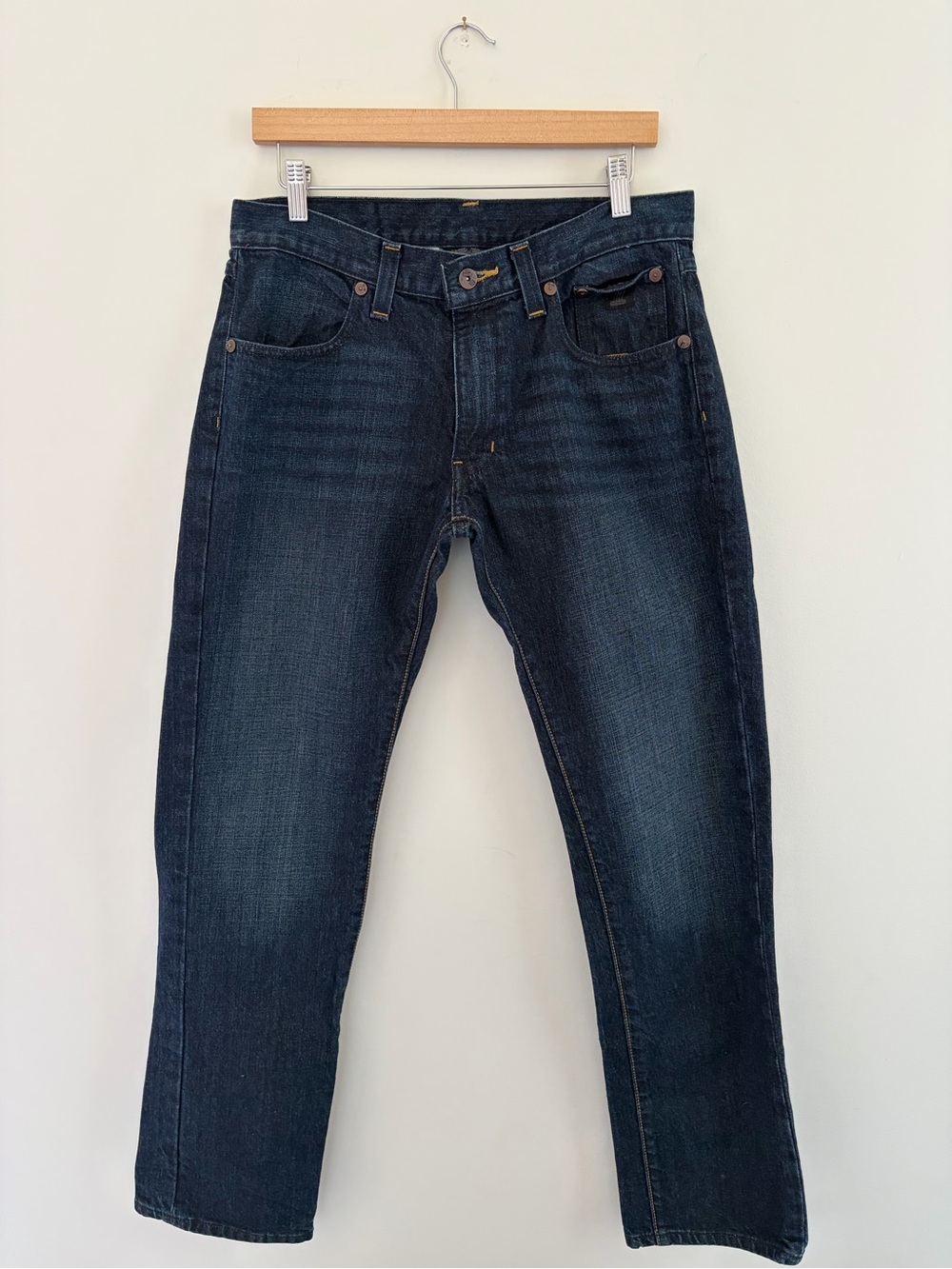 Harley-Davidson Men's Dark DenimIndigo Straight Leg Biker Style Jeans, 32x32